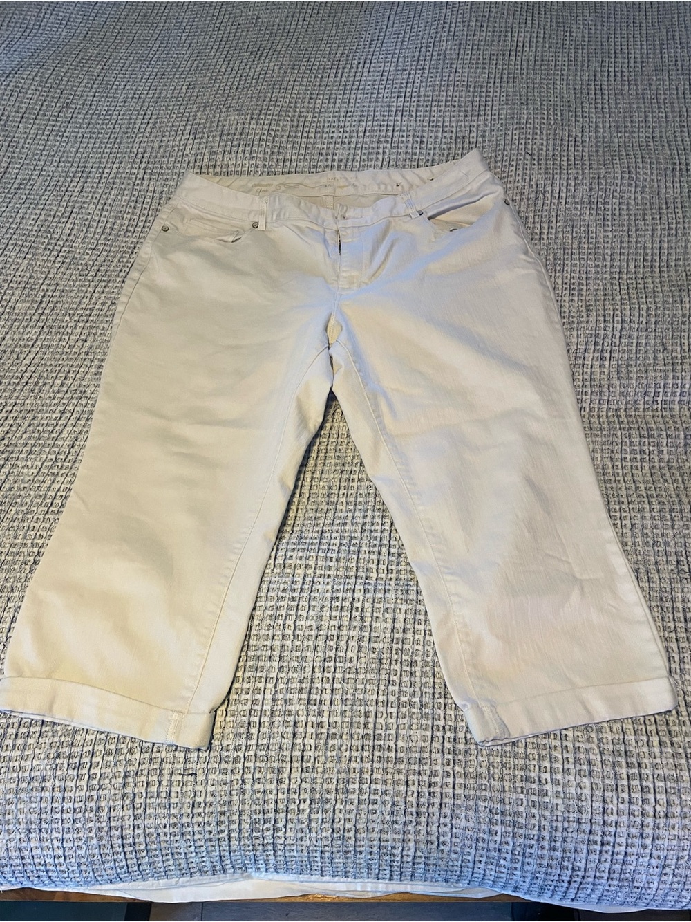 Coldwater Creek White Cropped Pants